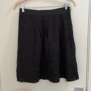 Black lace pencil skirt by loft